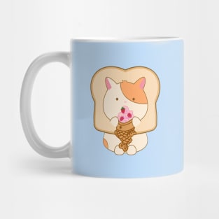 Kitty Eating Ice Cream Taiyaki Mug